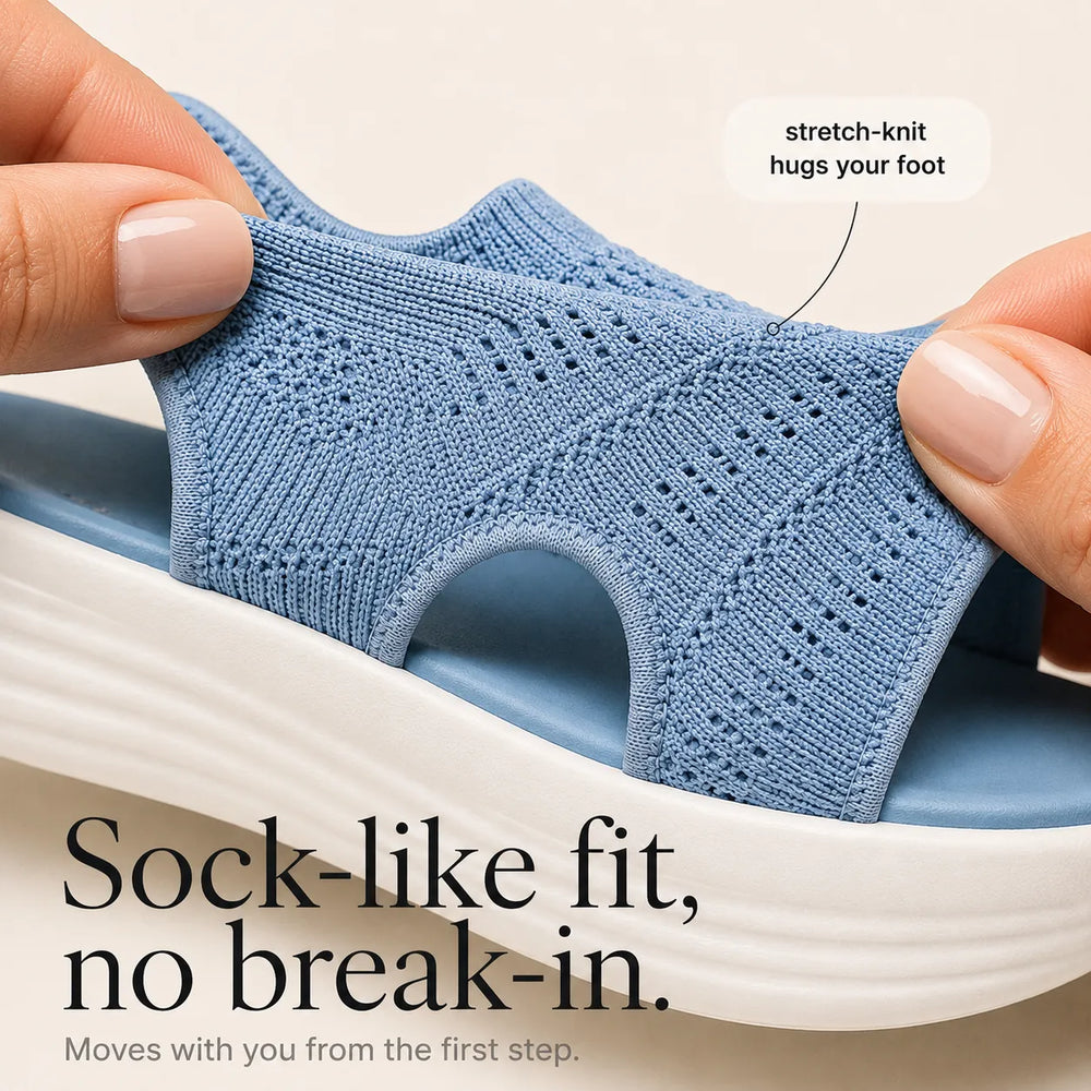 Soleva – Knit Platform Comfort Sandals for Women