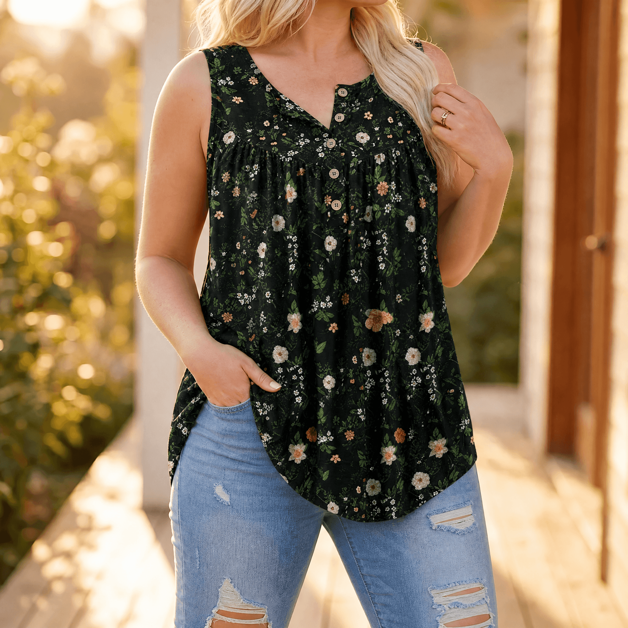Florelle – Flowy Sleeveless Summer Top