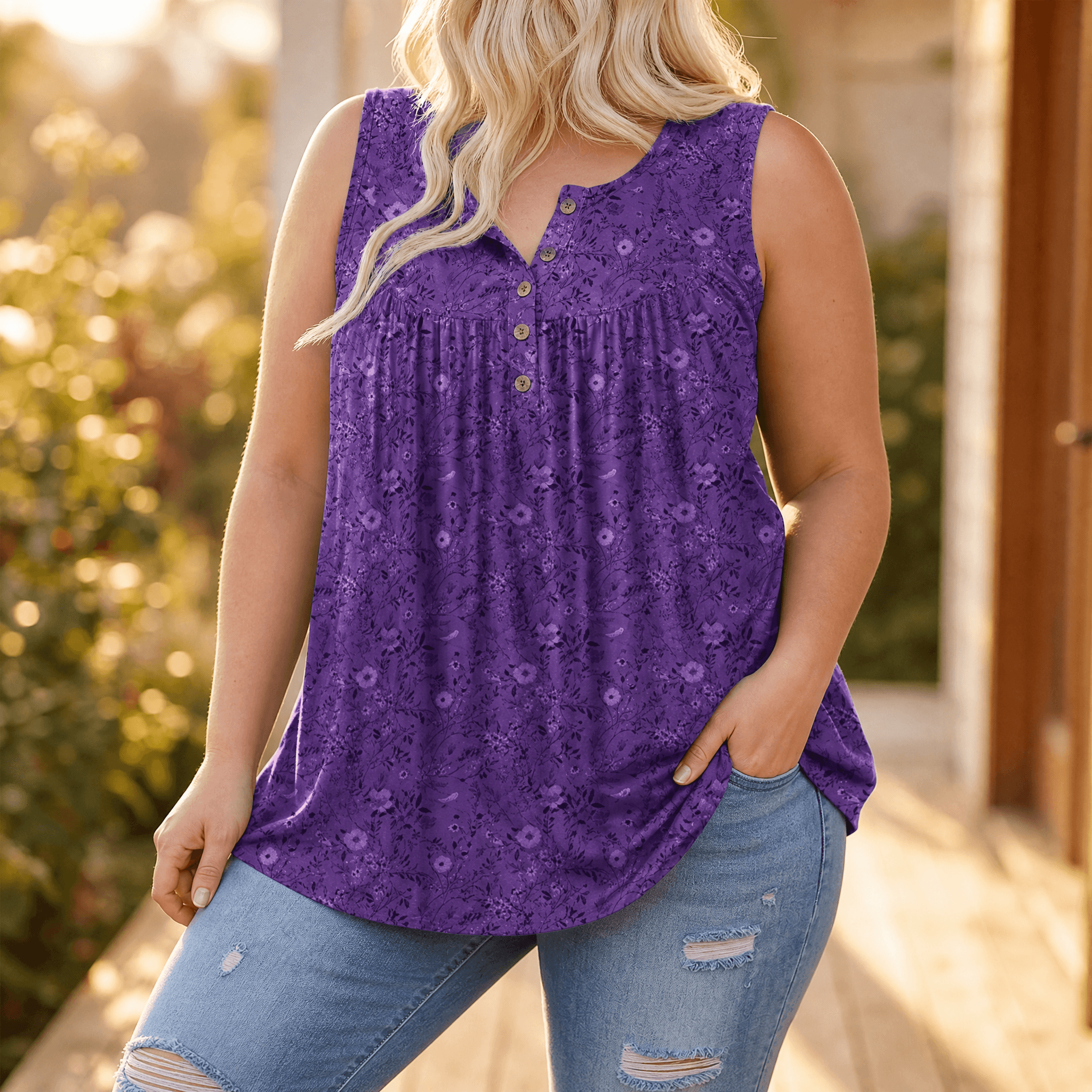 Florelle – Flowy Sleeveless Summer Top