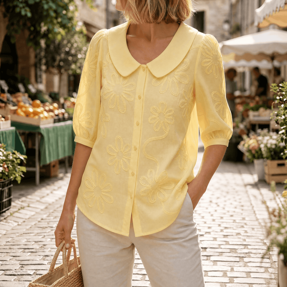Florenne – Women's Retro Collar Blouse