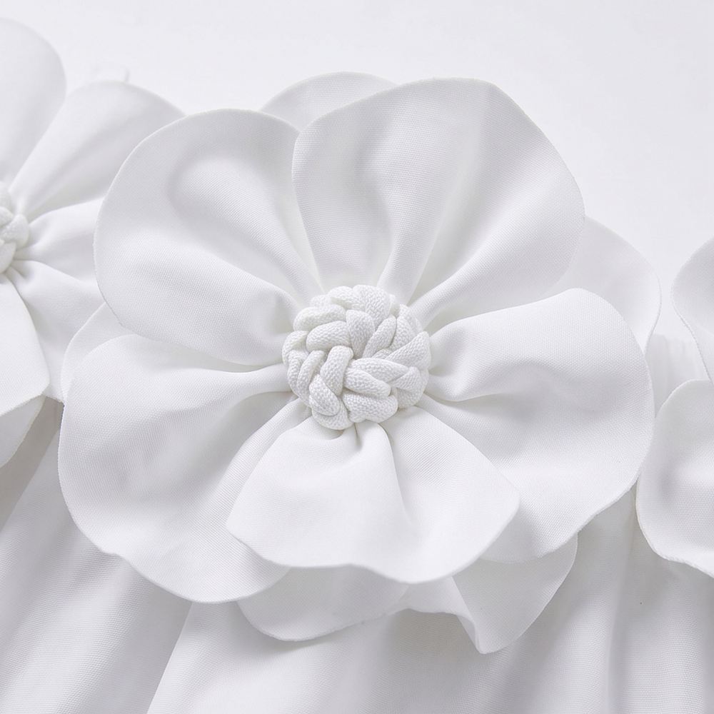 Florenza – Women's Sculpted Rose Off-Shoulder Dress