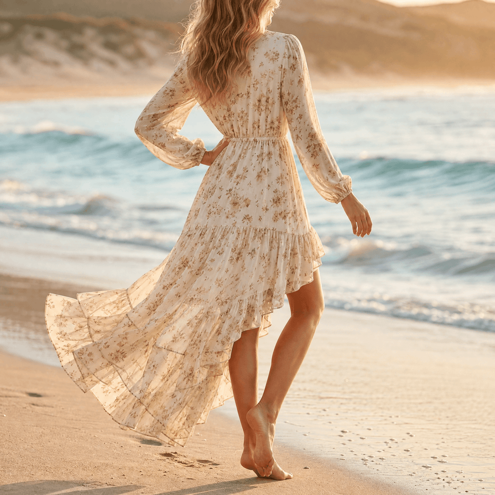 Florenza – Women's Asymmetric Boho Maxi Dress