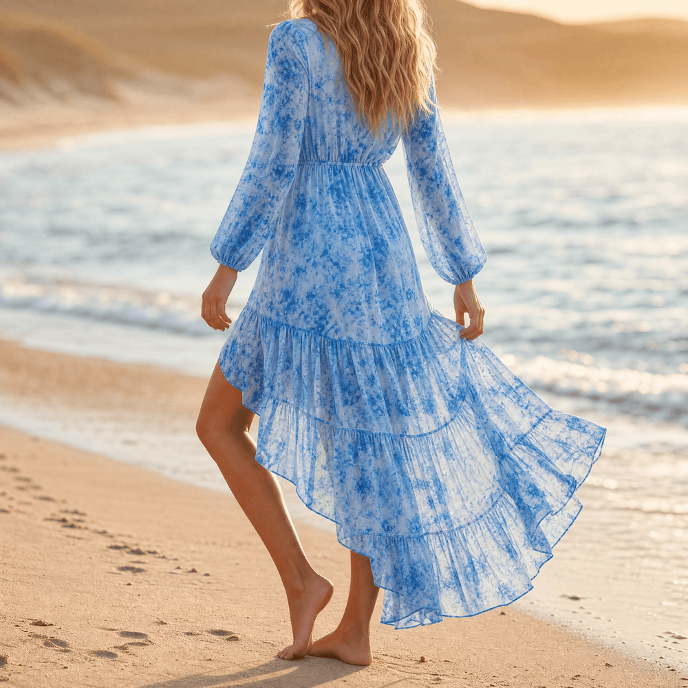 Florenza – Women's Asymmetric Boho Maxi Dress