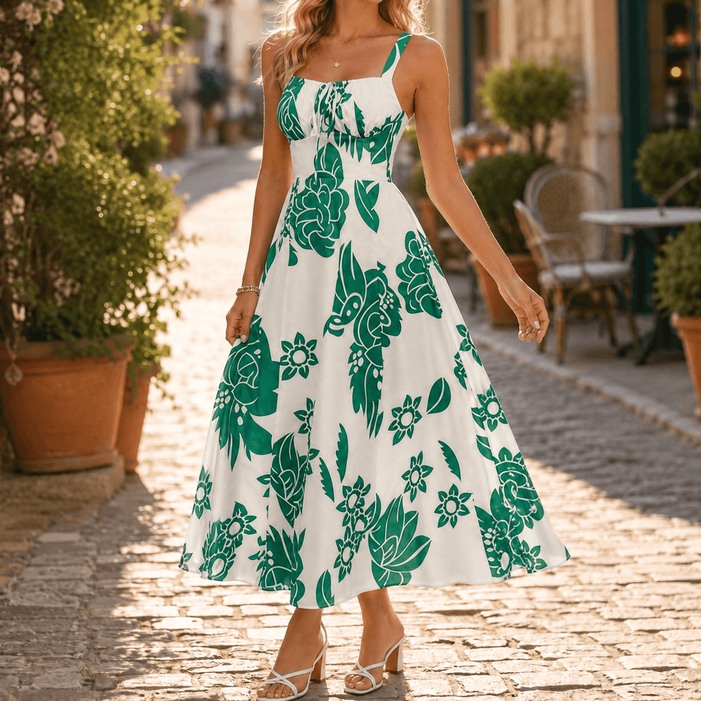 Florenza – Women's Floral Midi Summer Dress
