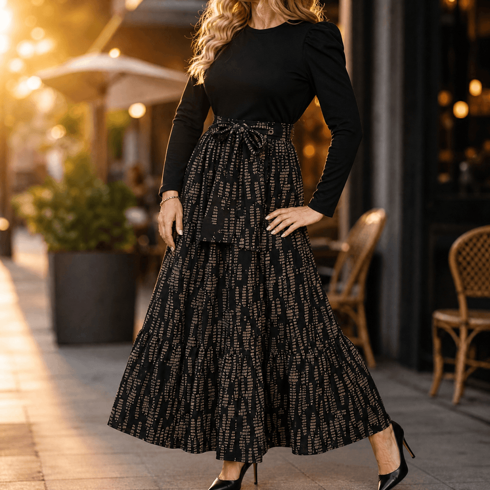 Florenza – Women's Floral Tie-Waist Maxi Dress