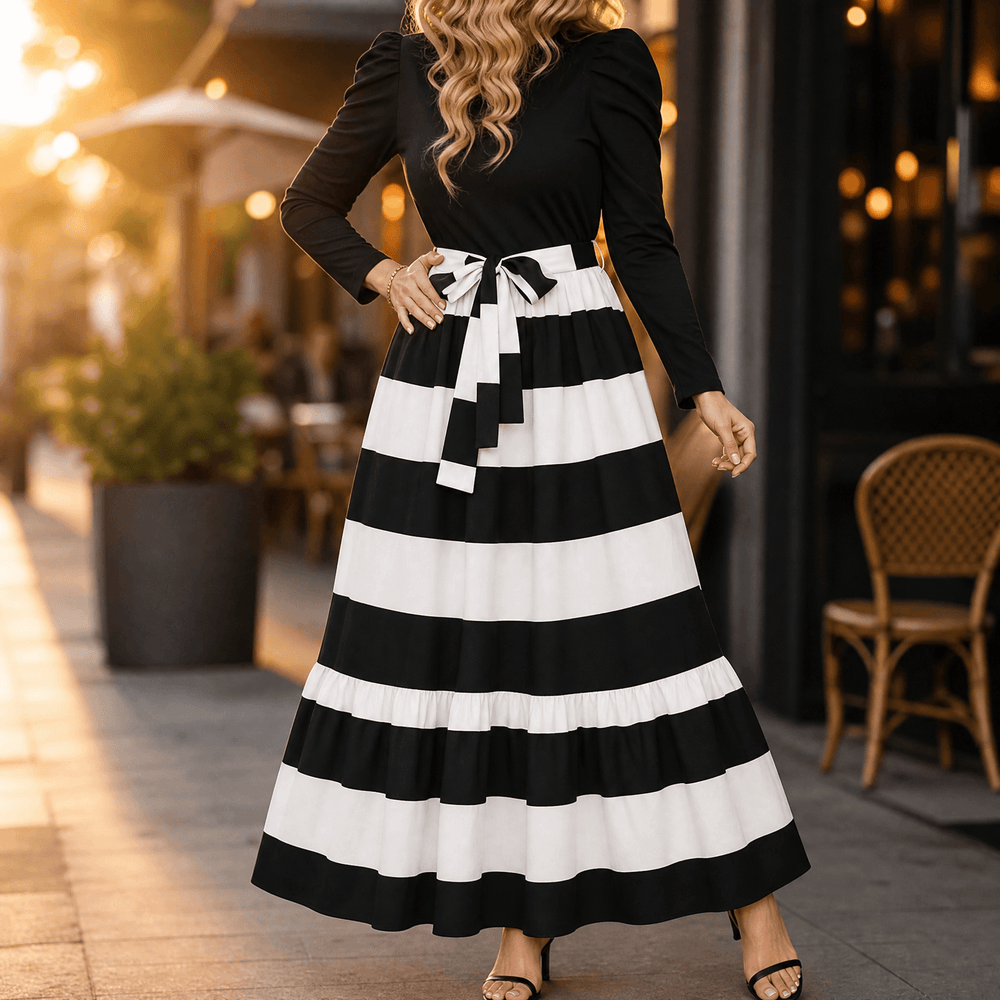 Florenza – Women's Floral Tie-Waist Maxi Dress