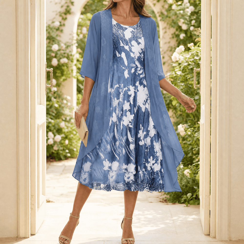 Floressa – Floral Two Piece Dress Set
