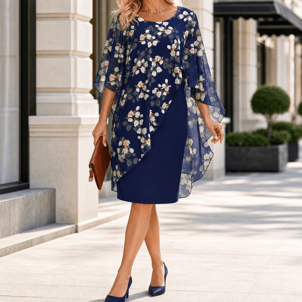 Florevia – Women's Elegant Overlay Sheath Dress