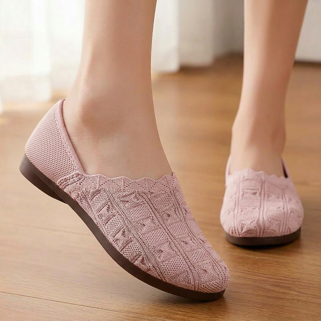 Soflyn – Breathable Woven Slip-On Flats