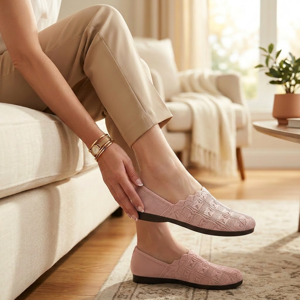Soflyn – Breathable Woven Slip-On Flats