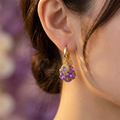 Violetta – Romantic Amethyst Crystal Earrings for Her