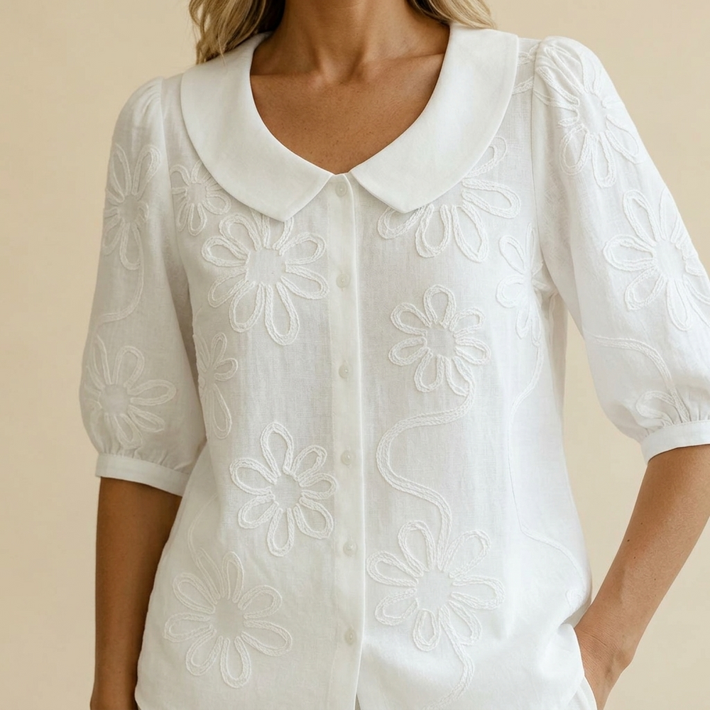 Florenne – Women's Retro Collar Blouse