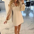 Florelle – Women's Rosette Shoulder Mini Dress