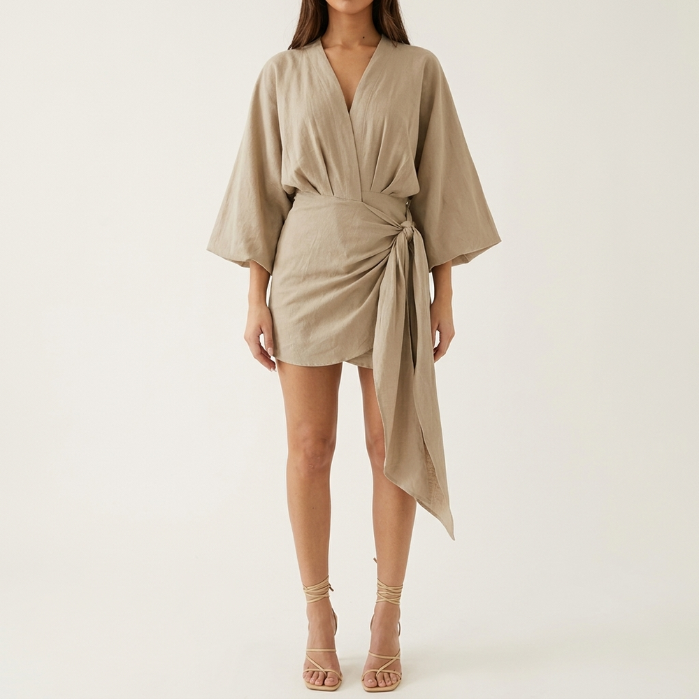 Velara – Kimono Sleeve Wrap Dress for Women