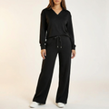 Velaire – V Neck Blouse and Wide Leg Pants Set
