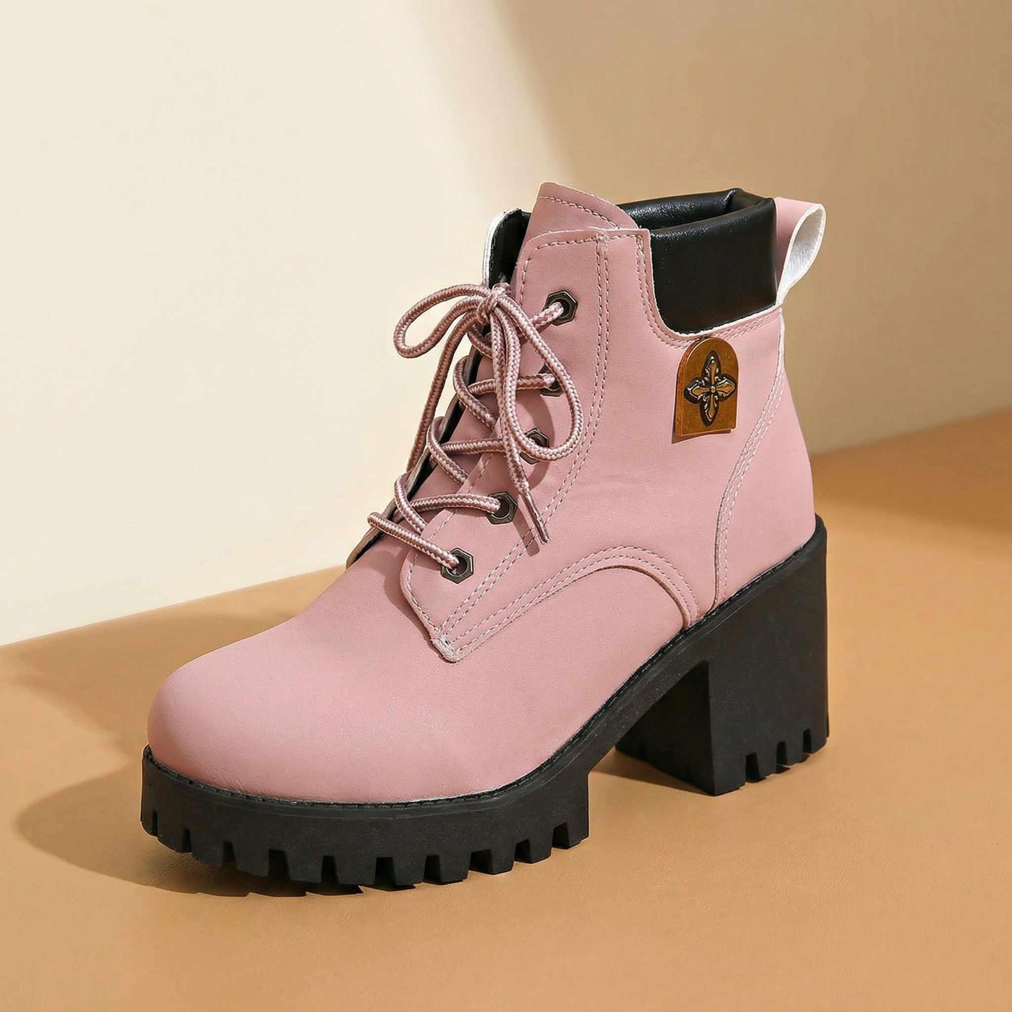 Stridara – Lightweight Chunky Platform Combat Boot