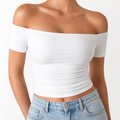 Velora – Women's Off-Shoulder Slim-Fit Top