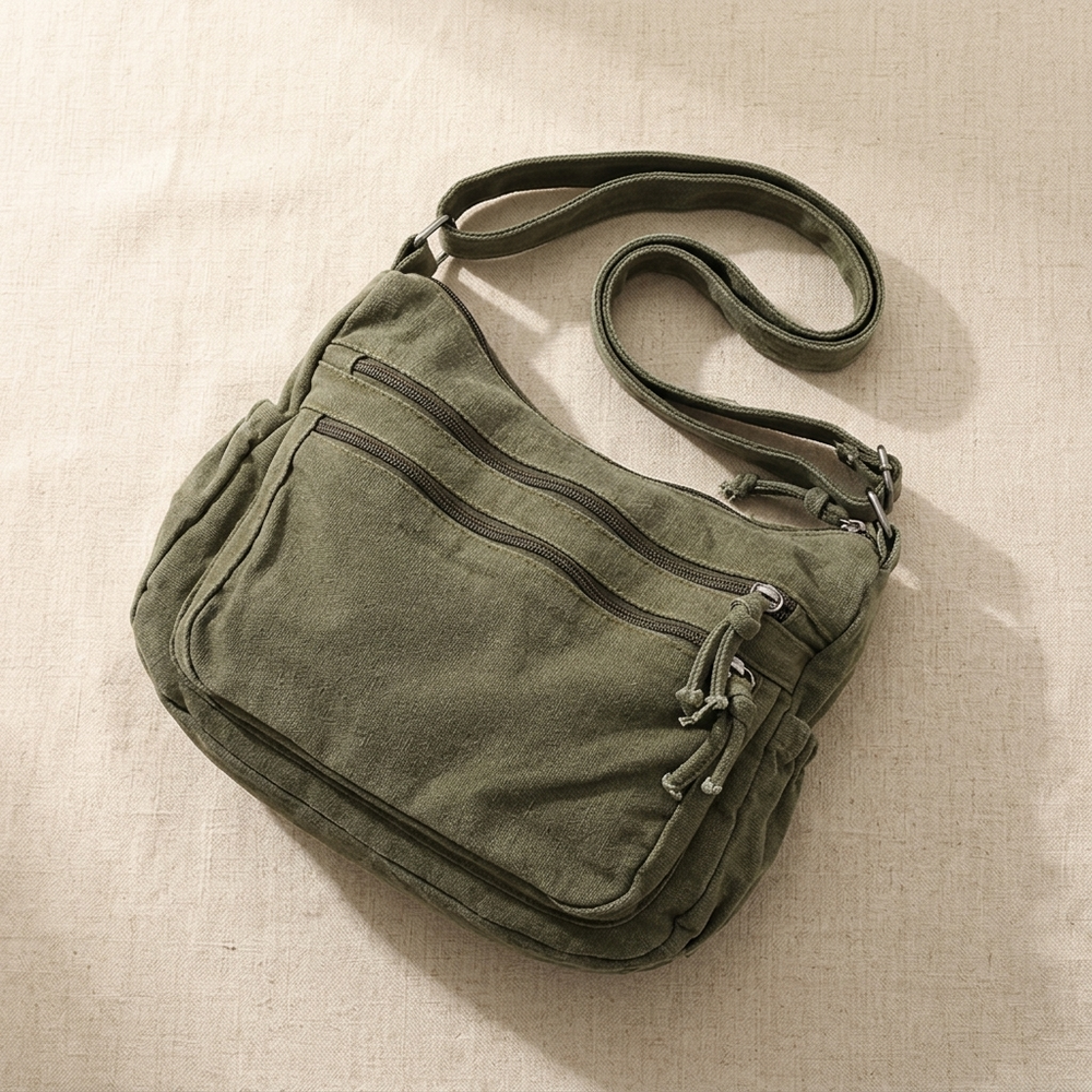 Carvia – Washed Canvas Everyday Hobo Bag