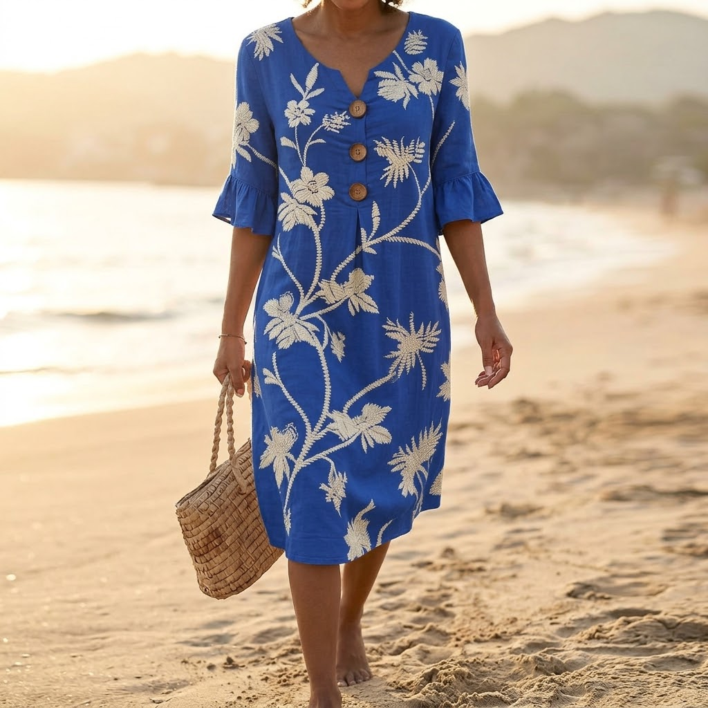Solenya – Women's Floral Midi Dress
