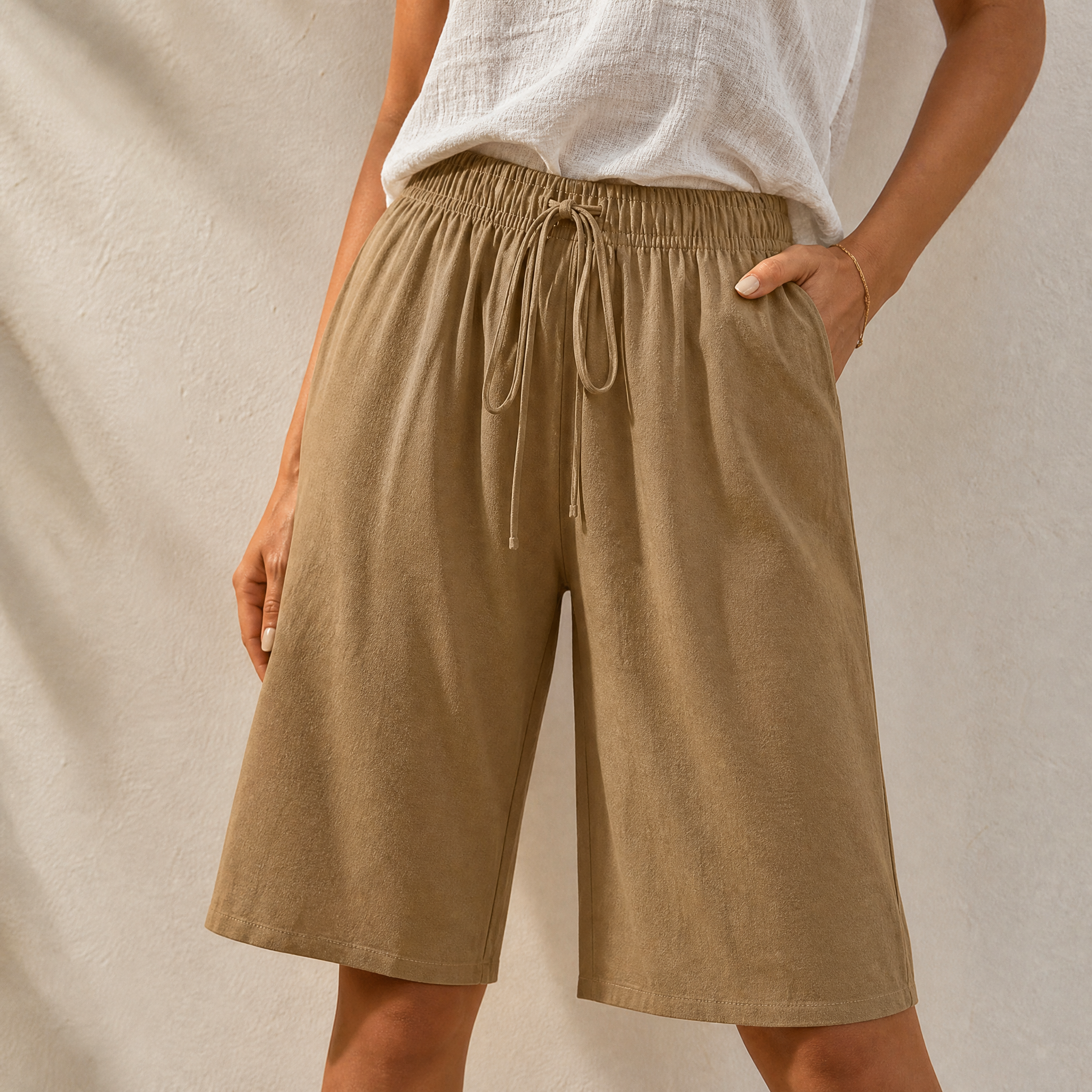 Lumera – Women's Wide-Leg Drawstring Shorts