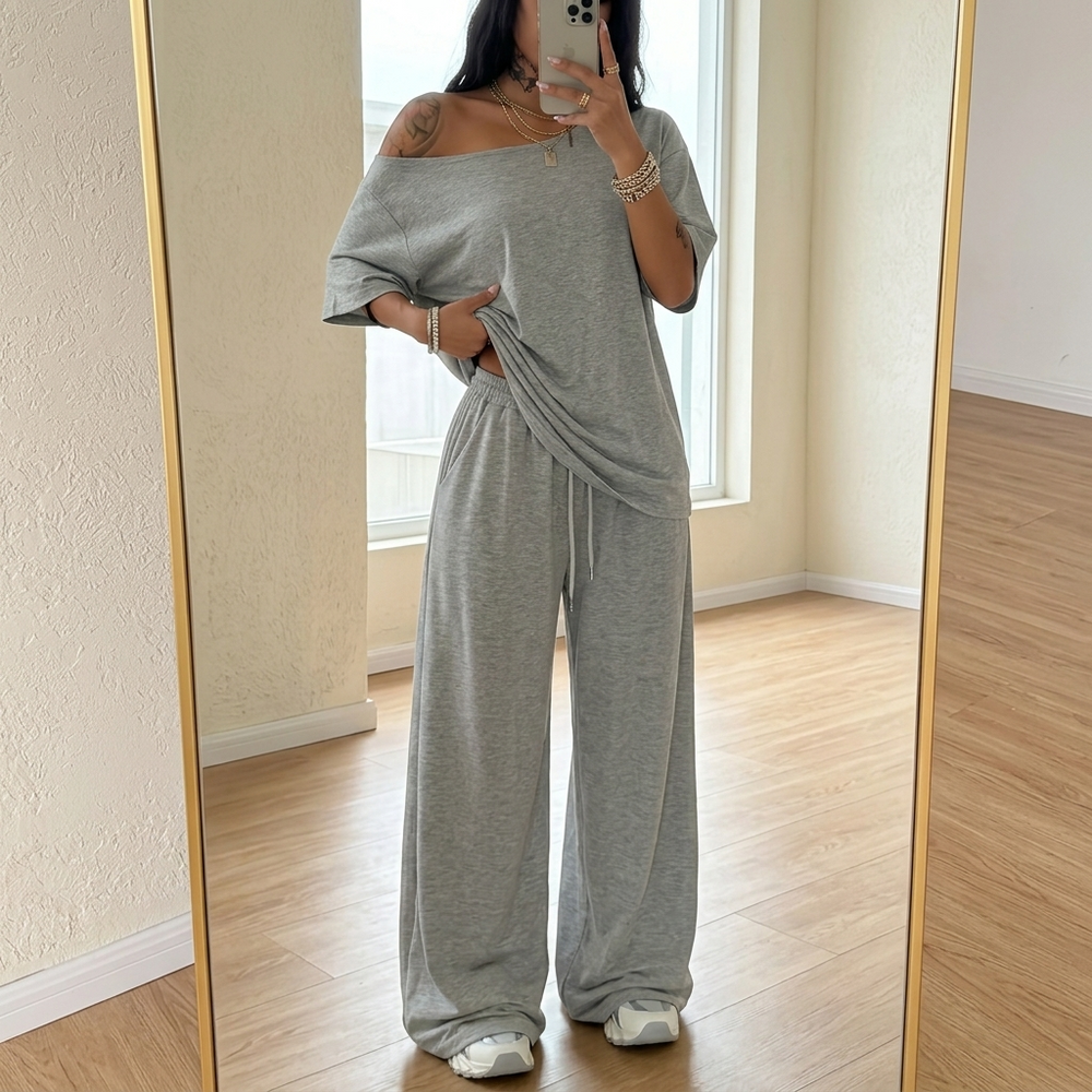 Solenya – Women's Off-Shoulder Two-Piece Set