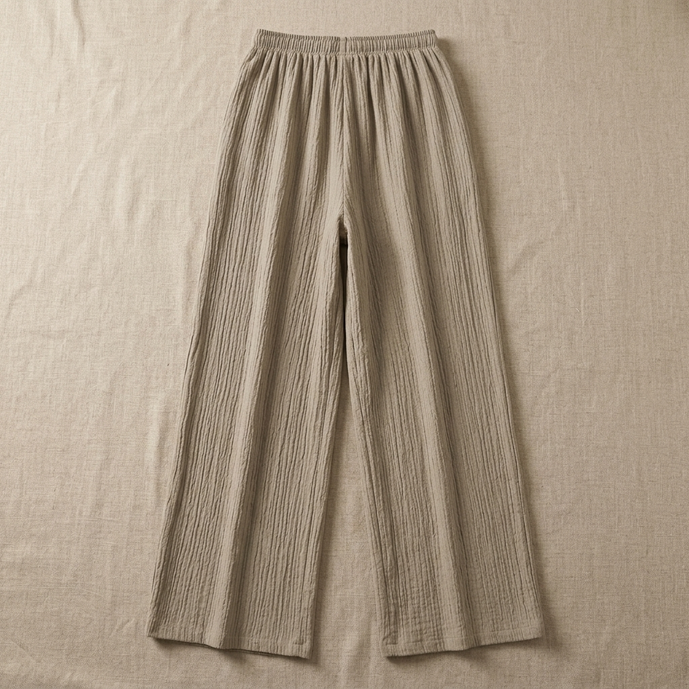 Waverly – Crinkle Textured Wide Leg Pants