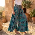 Solara – Women's Flowy Paisley Palazzo Pants