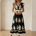 Vivara – Women's Baroque Print Maxi Dress