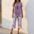 Lunavia – Asymmetric Tunic and Wide Leg Pants Set