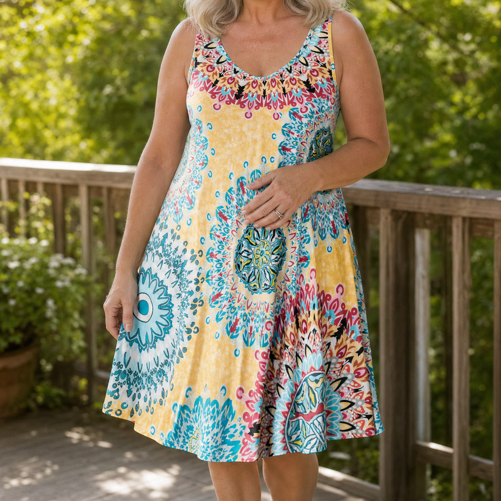 Solenya – Women's Flowy A-Line Sundress