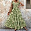 Florenza – Women's Smocked Floral Maxi Dress