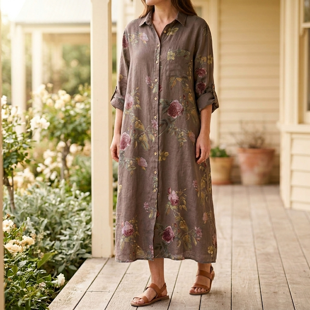 Rosalie – Floral Shirt Dress