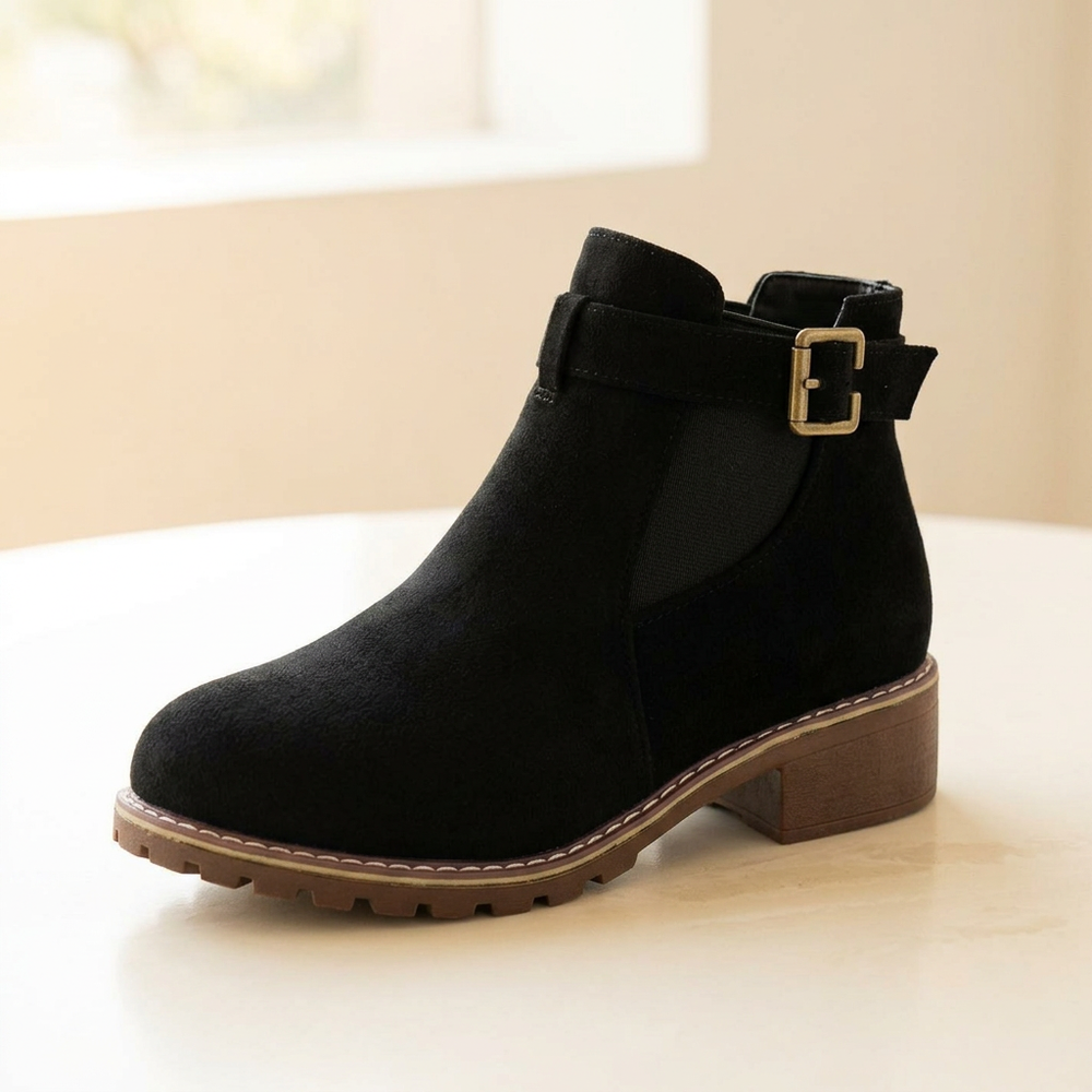 Solace – Slip On Low Heel Ankle Boots for Women