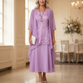 Florenza – Women's Elegant Lace and Chiffon Dress Set