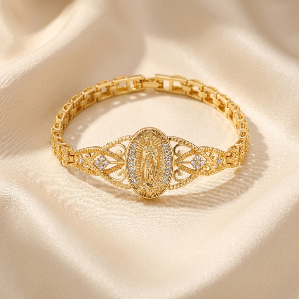 Sancta - Virgin Mary Filigree Bracelet