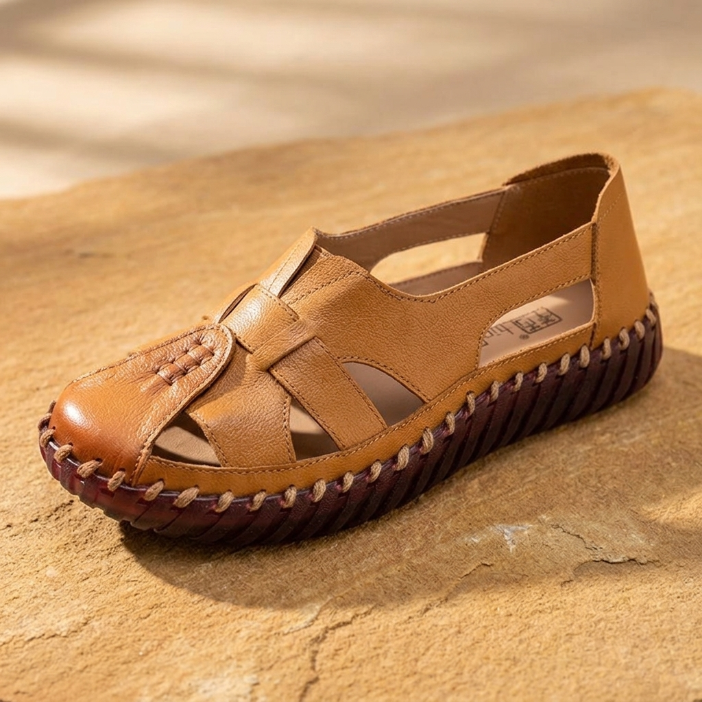 Solara – Women's Hand Stitched Leather Comfort Sandals