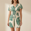 Soleia – Women’s Tropical Wrap Romper with Pockets