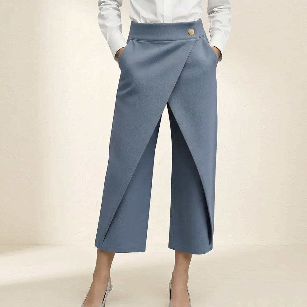 Lunavia™ – Wrap-Front Wide-Leg Pants