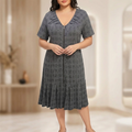 Zippella – Women's Zip-Front Midi Dress