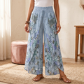 Lunavia – Women's Boho Floral Wide-Leg Pants