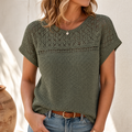 Lunavia – Women's Breezy Open-Weave Knit Top