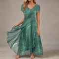 Osyla – Women's Flowing Marbled Midi Dress