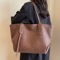 Ardenna – Woven Faux Leather Tote
