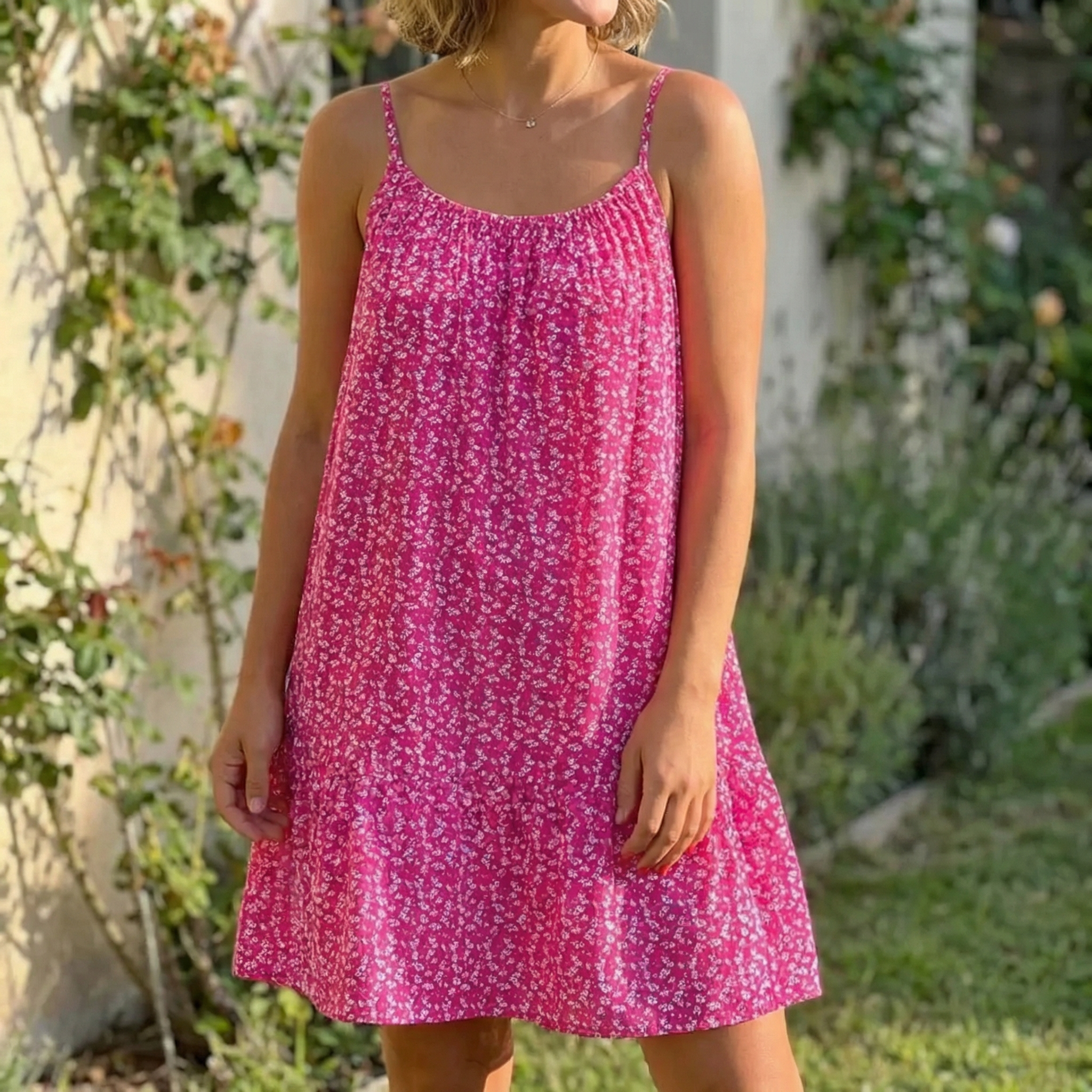 Floressa – Women’s Floral Slip Dress Lightweight A-Line
