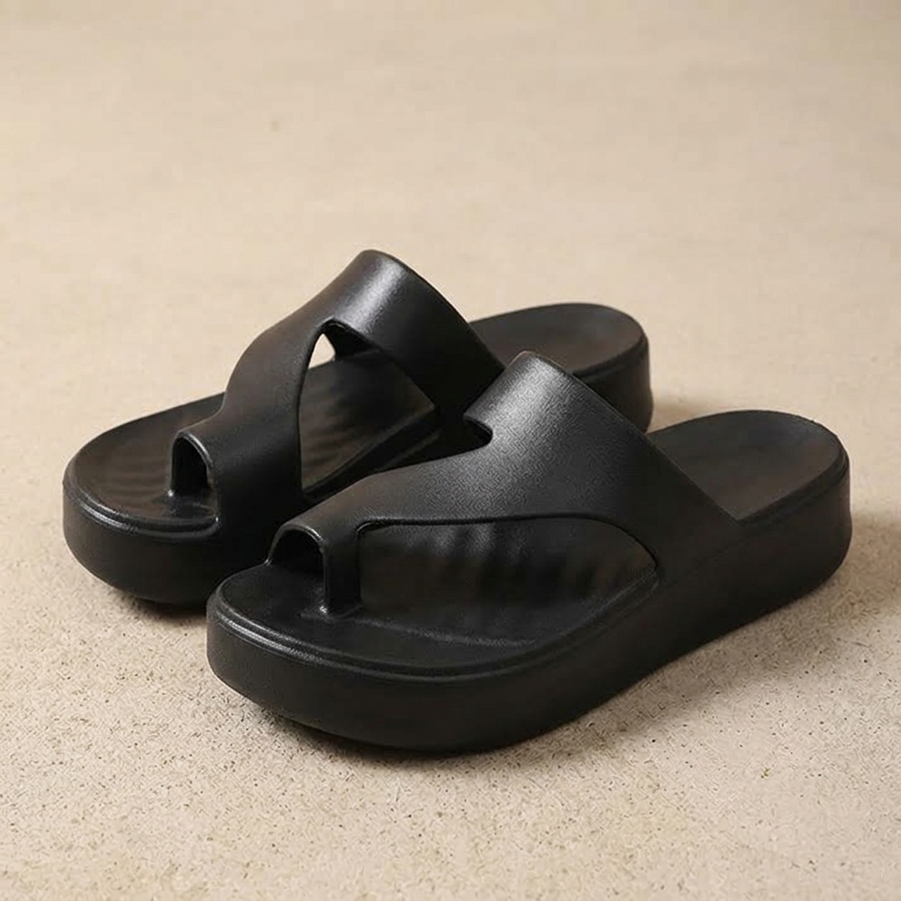 Elevana – Women's Cushioned Platform Toe Loop Sandals