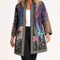 Patrice™ – Art-Print Open Jacket for Effortless Style
