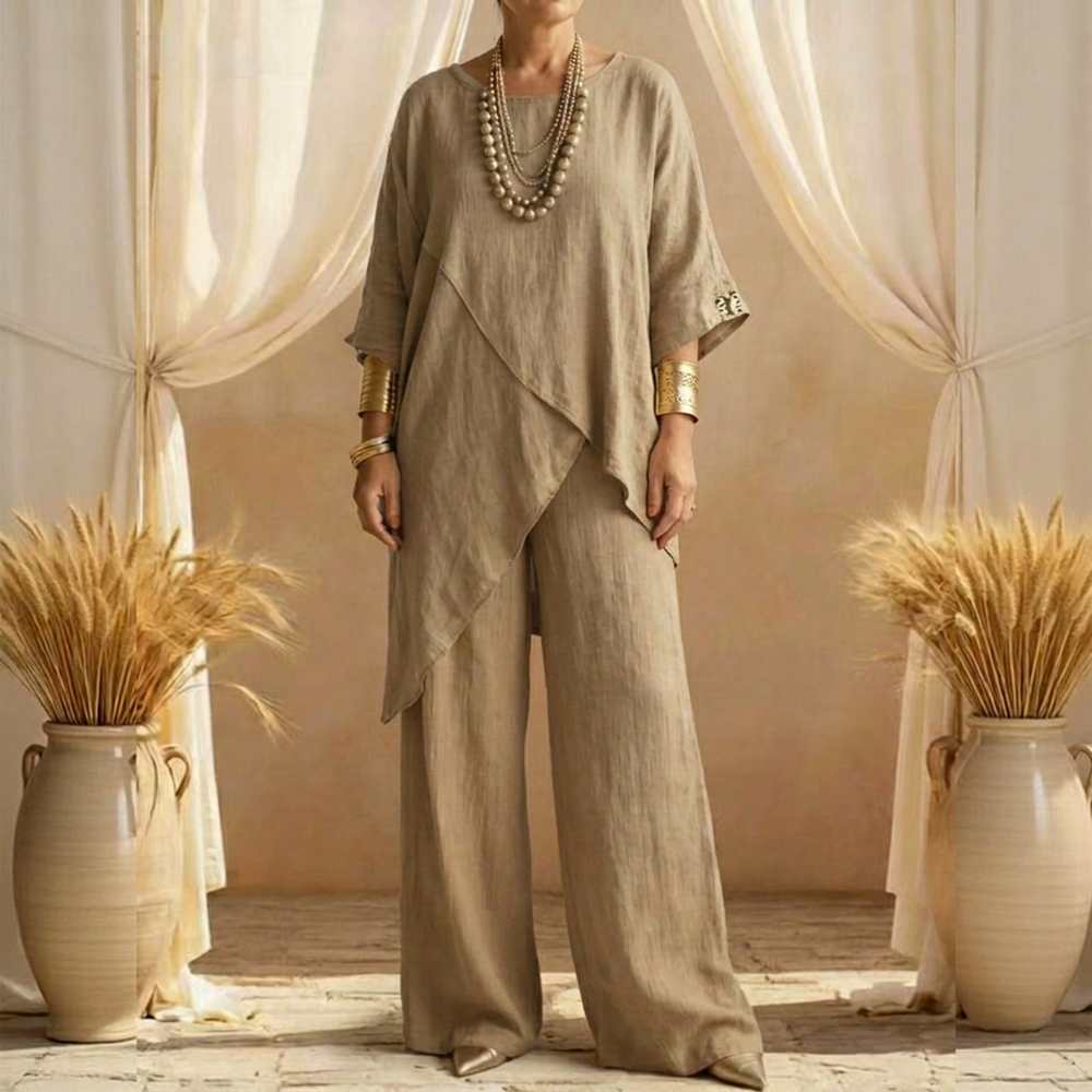 Sofienne – Asymmetrical Two Piece Set for Women