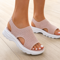 Caluna – Cushioned Slip-On Platform Sandals