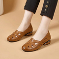 Lorella – Woven Cutout PU Slip-On Flat