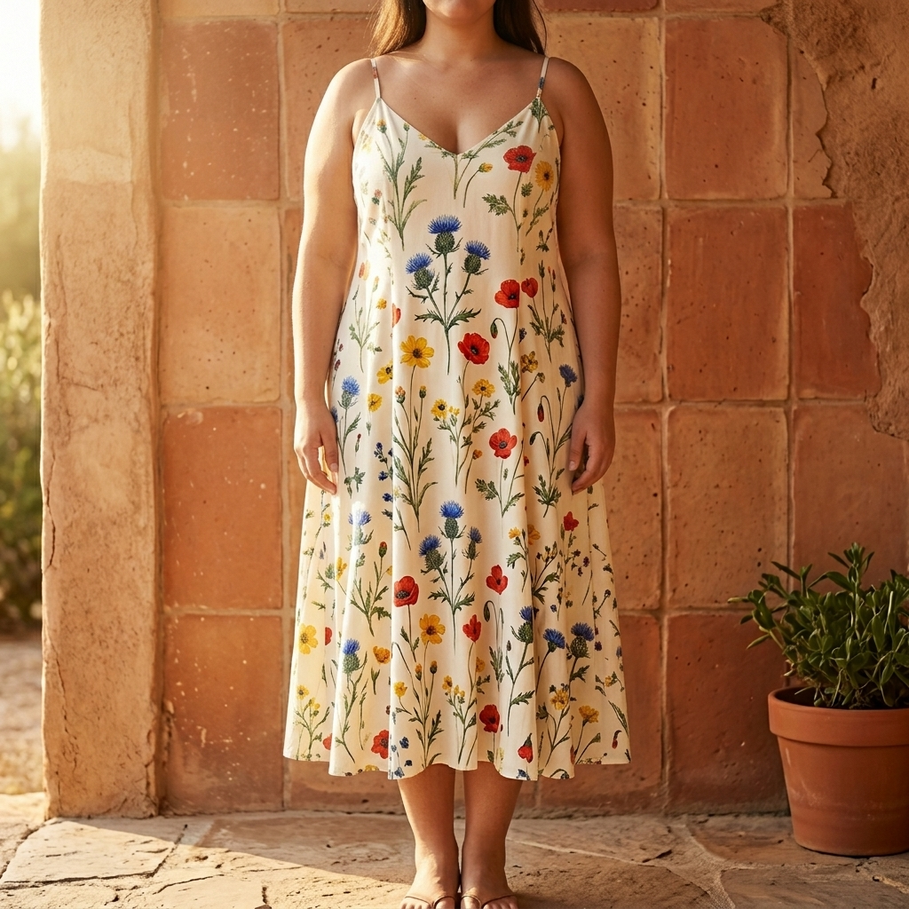 Floressa – Women's Wildflower A-Line Midi Sundress